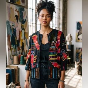 ⚫️ ALEX KU VINTAGE BLOUSE/ CARDIGAN/LIGHT STATEMENT JACKET